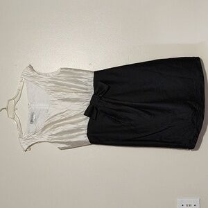 Kay Unger New York cream/Black with bow dress size 12